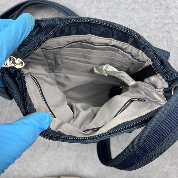 Travelon Anti-Theft Classic Mini Shoulder Bag Midnight Crossbody Purse RFID Zip - Picture 7 of 16